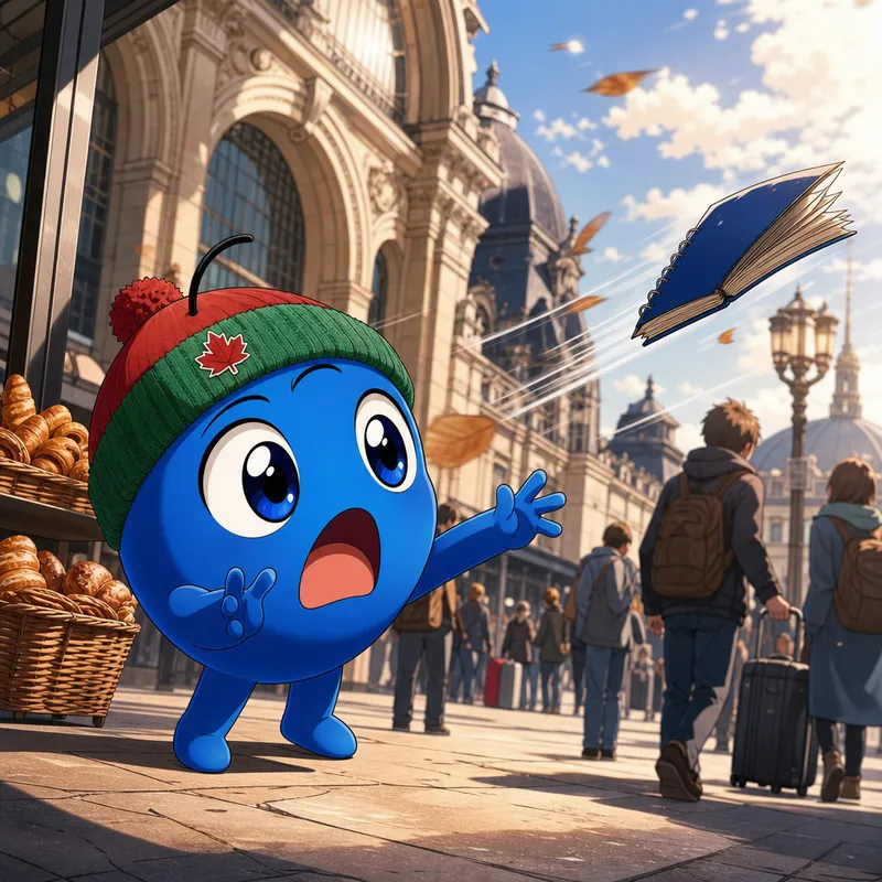 JubJub visite Paris — illustration de couverture, style manga