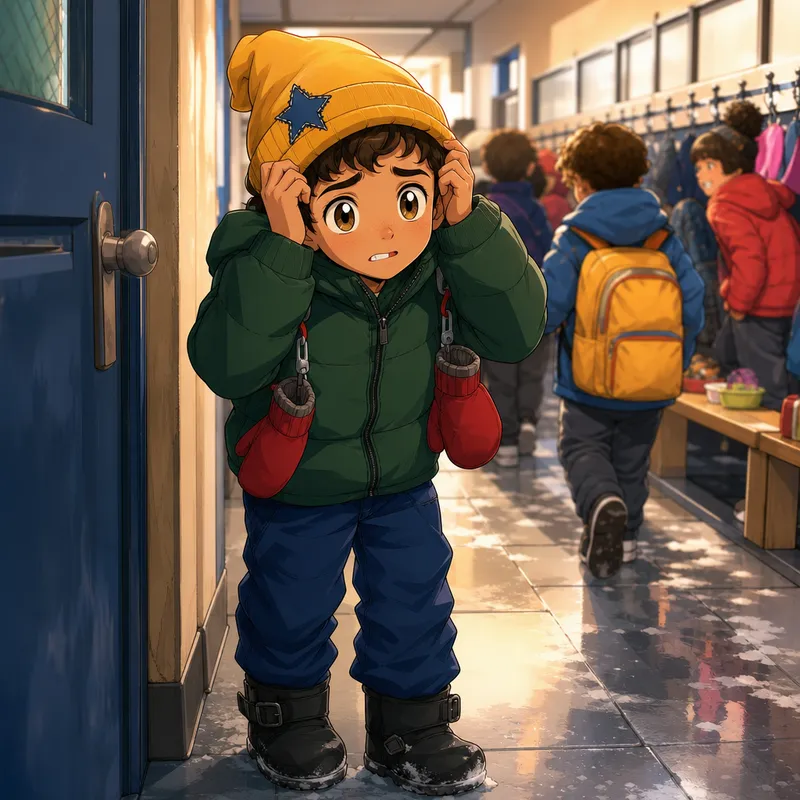 Josh et son chapeau — illustration de couverture, style manga